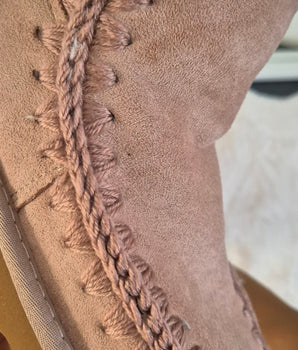 Gevoerde boots khaki