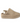 Pantoffel met enkel band beige